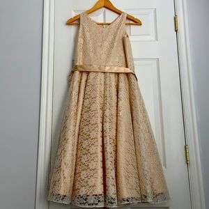 Gold girls dress